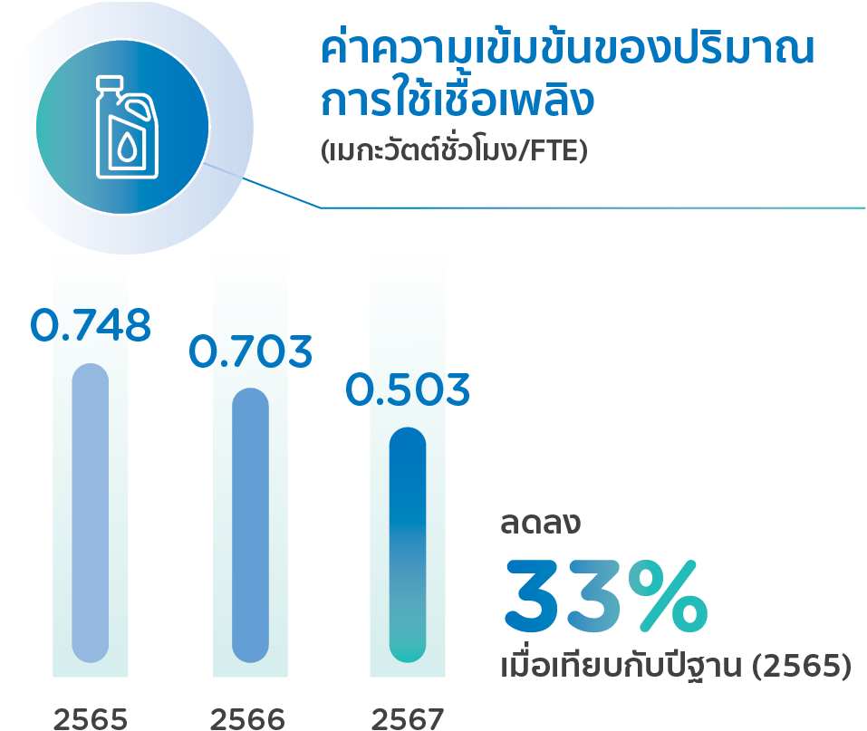 ความเข้มข้นของปริมาณการใช้เชื้อเพลิง