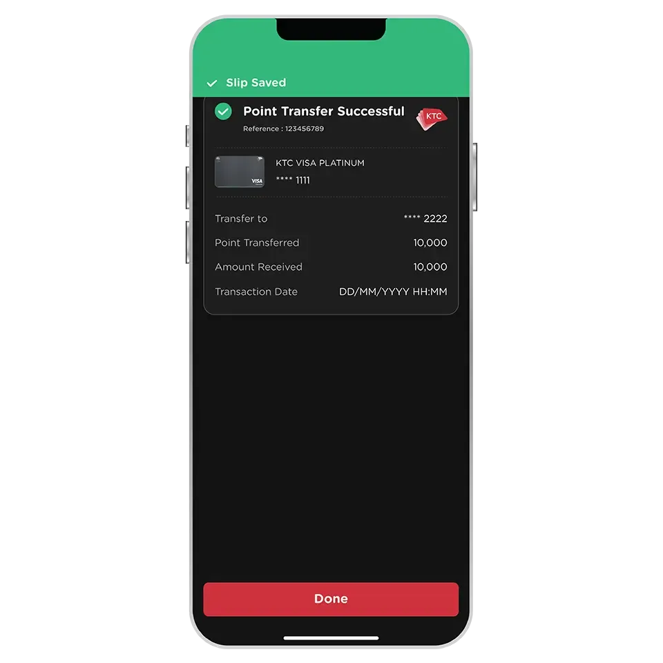 Point Transfer successful