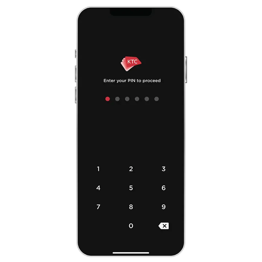Enter PIN <br>to request the CVV