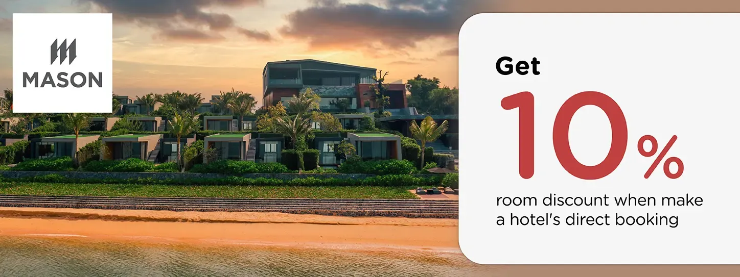 โปรโมชั่นที่ MASON, PATTAYA รับส่วนลดห้องพัก 10% กับบัตรเครดิต KTC